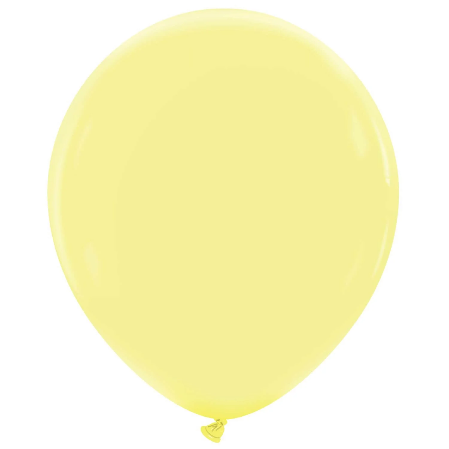 18" Cattex Brand Premium Lemon Cream Latex Balloons (25 Per Bag)