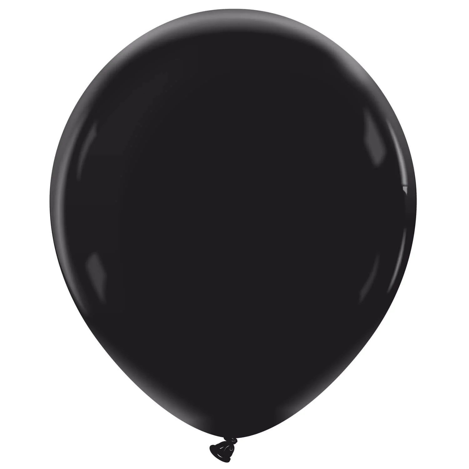 18" Cattex Brand Premium Midnight Black Latex Balloons (25 Per Bag)