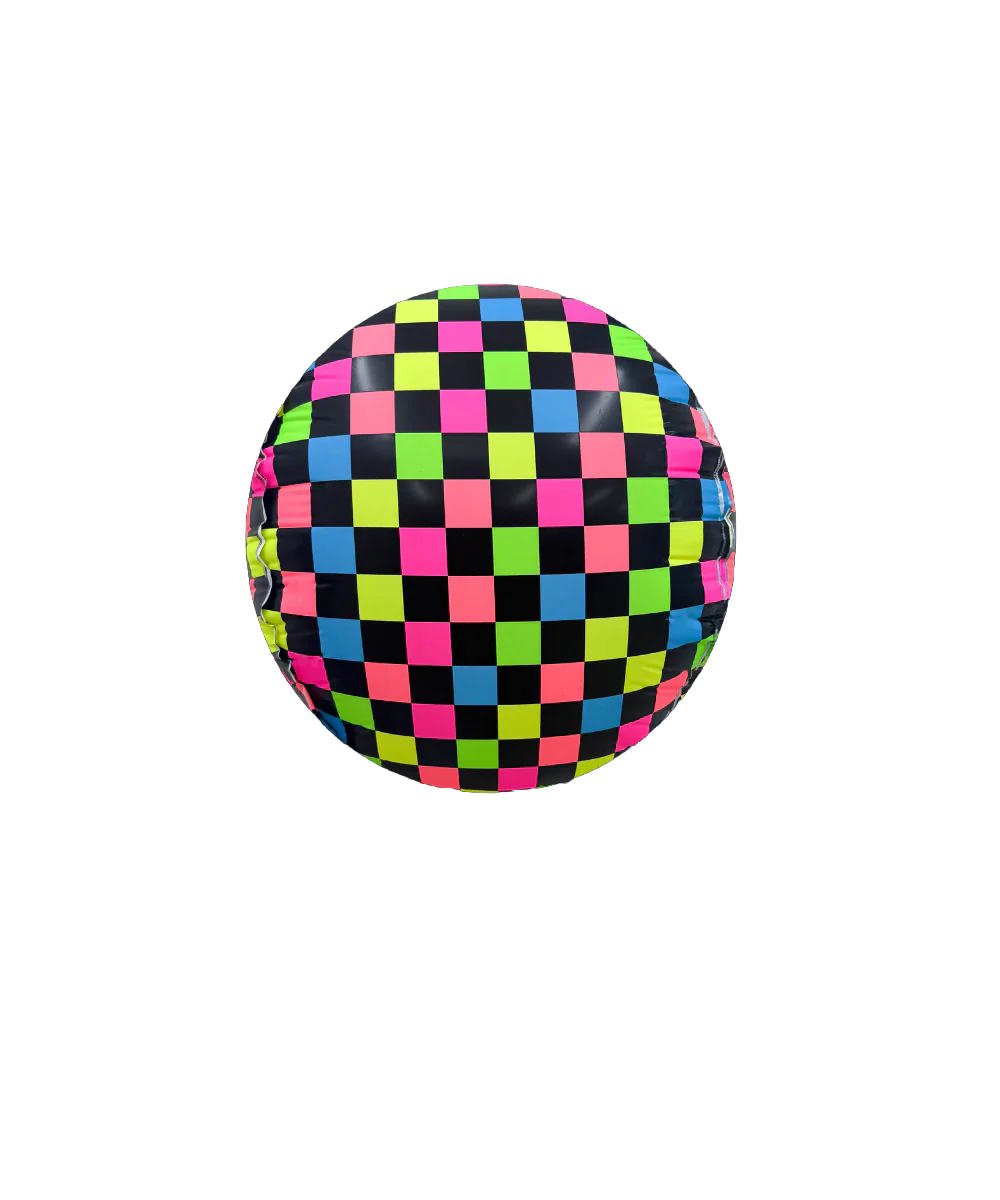 18" Airfill Only Disco Ball Neon Multicolor Deco Giant Balloon