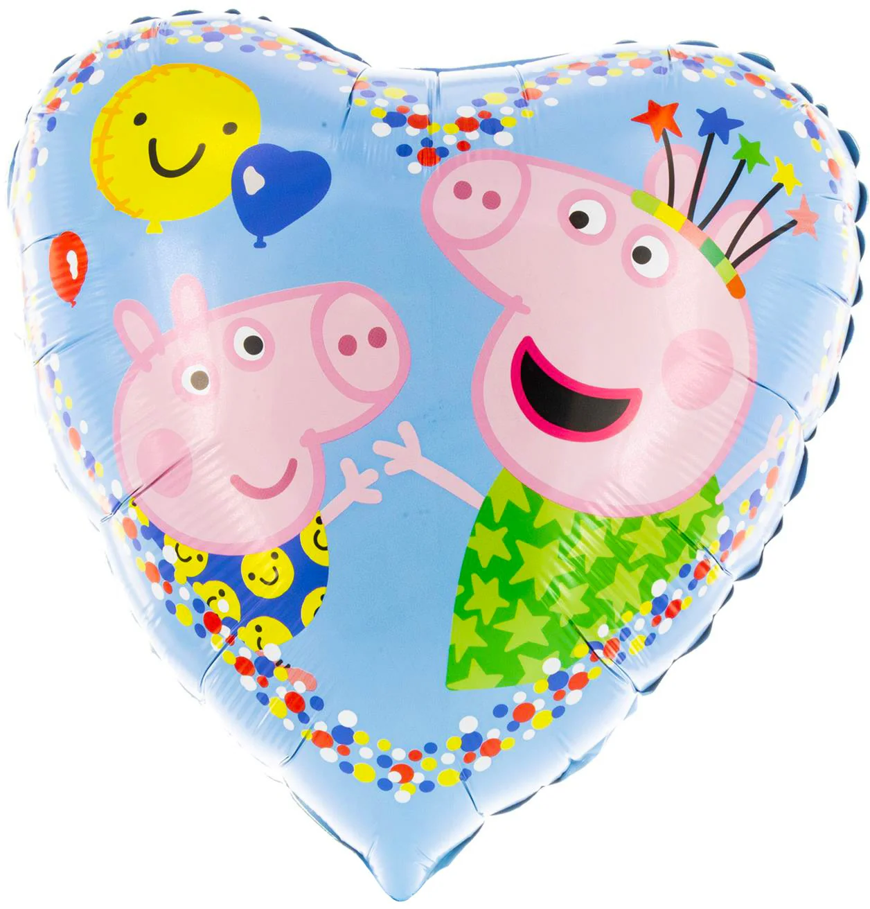 18" Foil Balloon Peppa Pig and Friends Heart