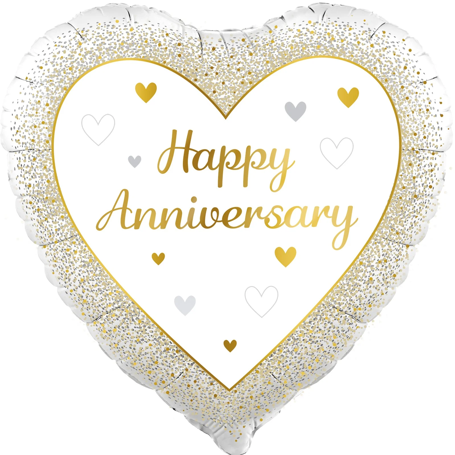 18" Happy Anniversary Heart Oaktree Brand Foil Balloon