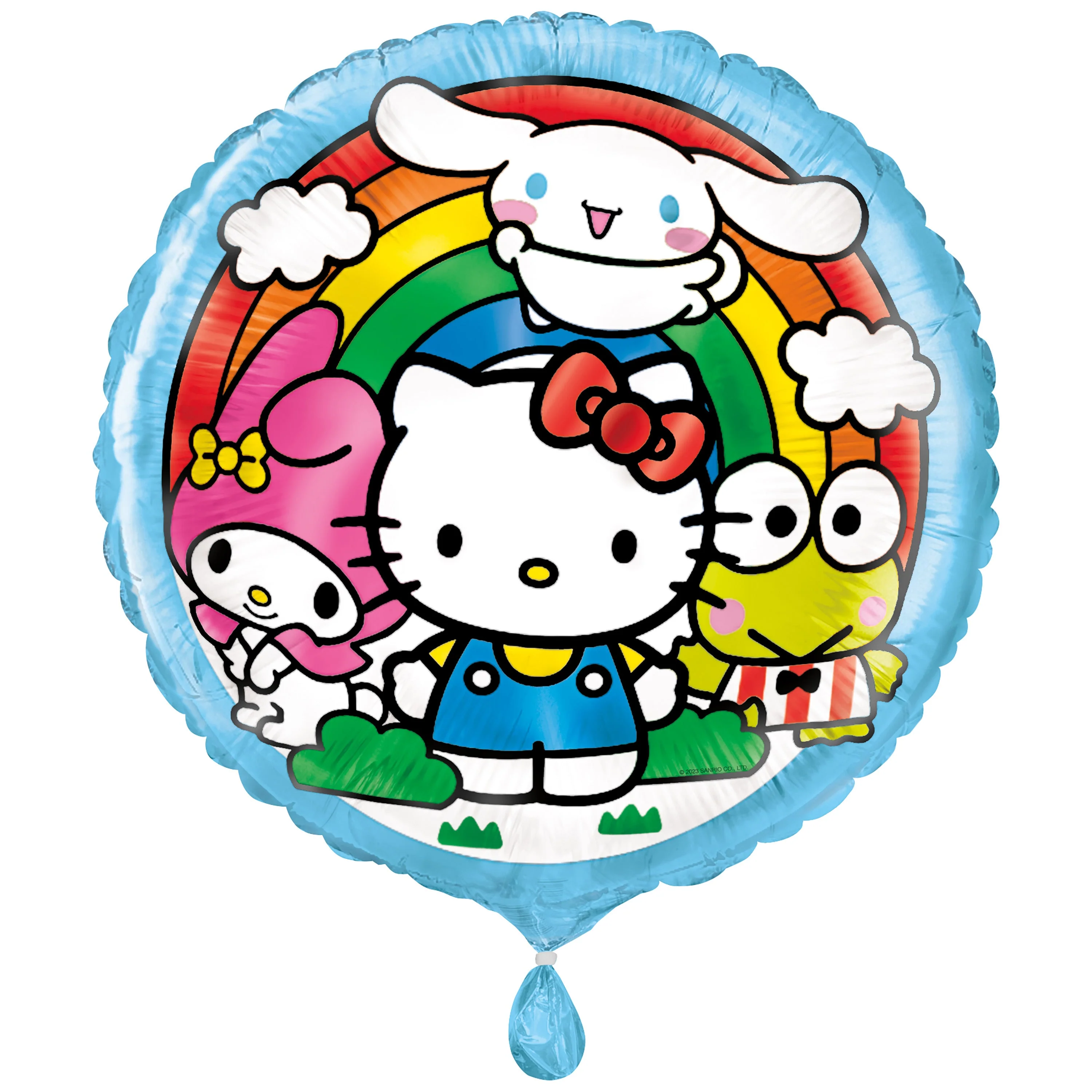 18" Hello Kitty and Friends Cinnamoroll, My Melody, Keroppi Foil Balloon
