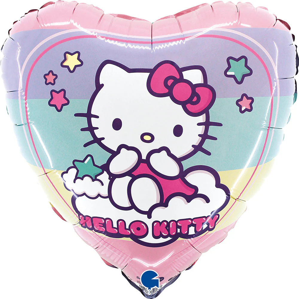 18" Hello Kitty Rainbow Foil Balloon - Image 3