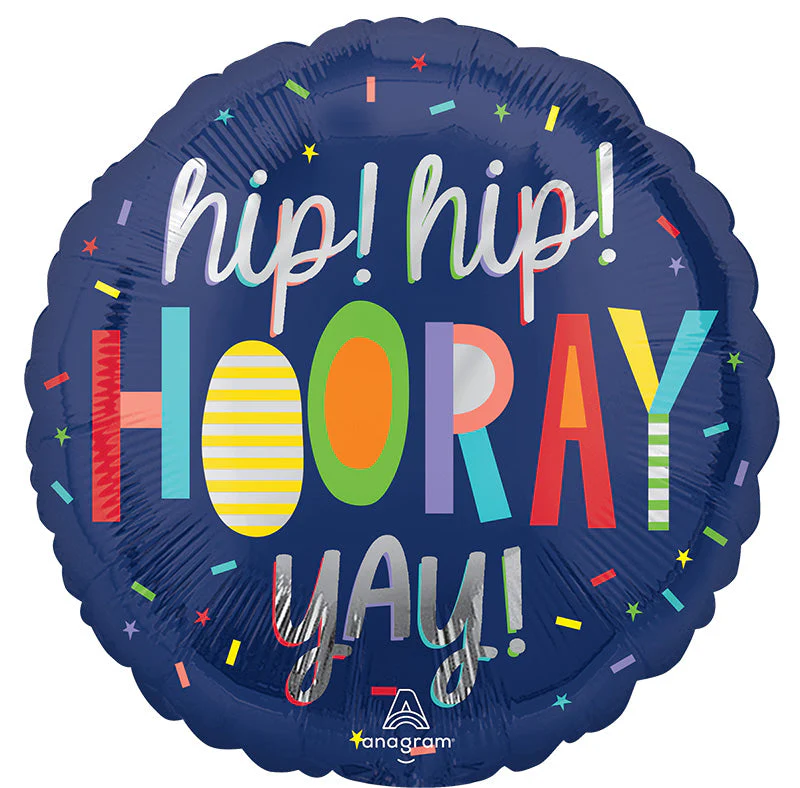 18" Hooray! Foil Balloon