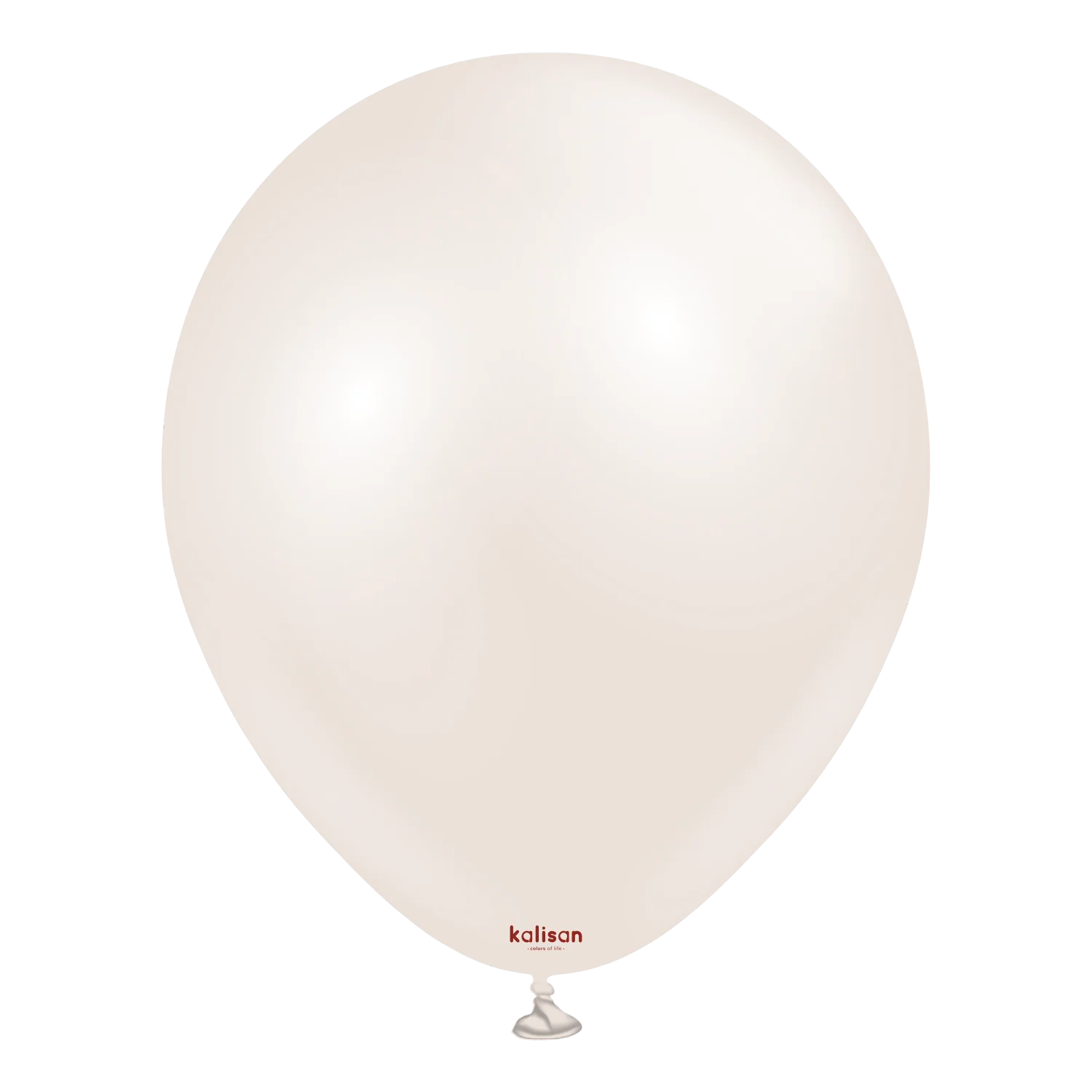 18" Kalisan Brand Latex Balloons Aura Beige Cream (25 Per Bag)