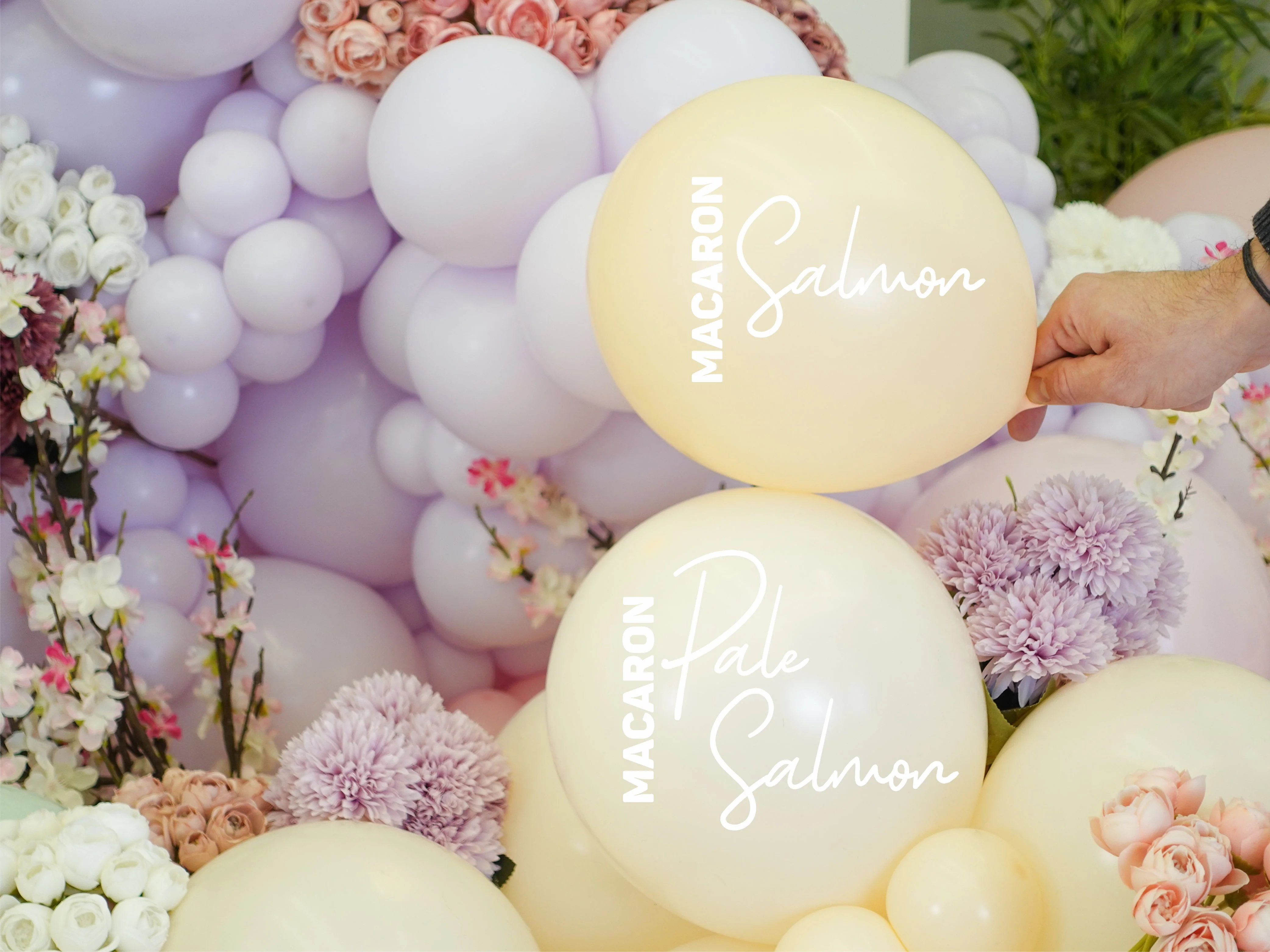 18" Kalisan Latex Balloons Standard Macaron Pale Salmon (25 Per Bag) - Image 3
