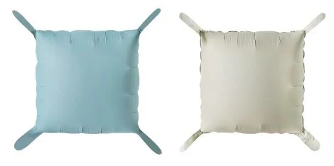 18" Matte Blue (Reverse Side Cream) Foil Balloon