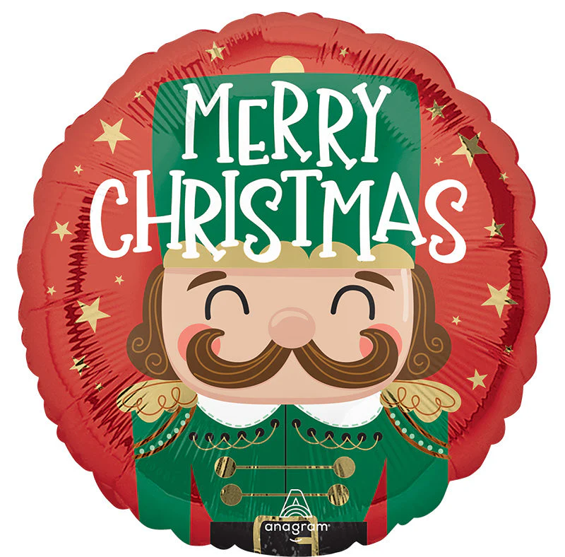 18" Nutcracker Workshop Christmas Foil Balloon