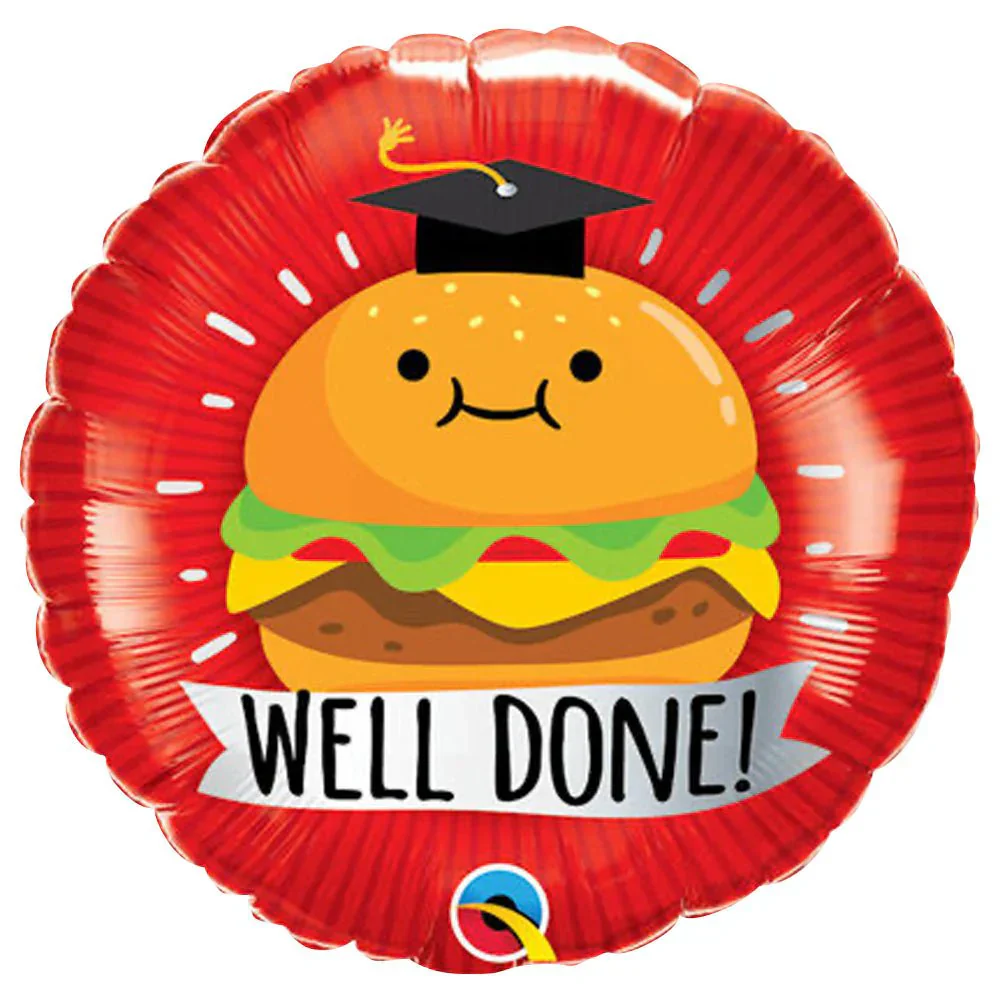 18" Round Grad Well Done Foil Balloon