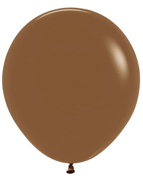 18" Sempertex/Betallatex Latex Balloons (25 Per Bag) Deluxe Coffee