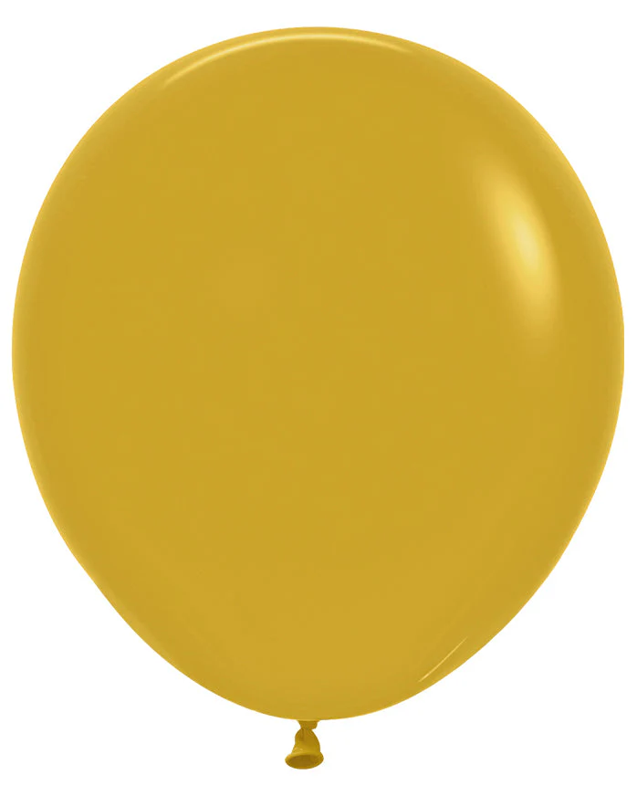 18" Sempertex/Betallatex Latex Balloons (25 Per Bag) Deluxe Mustard