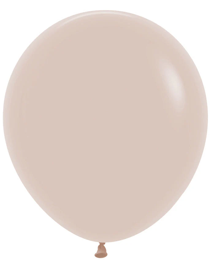 18" Sempertex/Betallatex Latex Balloons (25 Per Bag) Deluxe White Sand