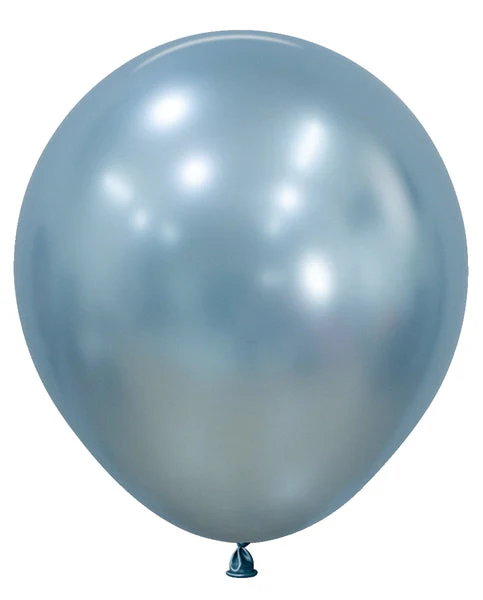 18" Sempertex/Betallatex Latex Balloons (25 Per Bag) Silk Arctic Blue