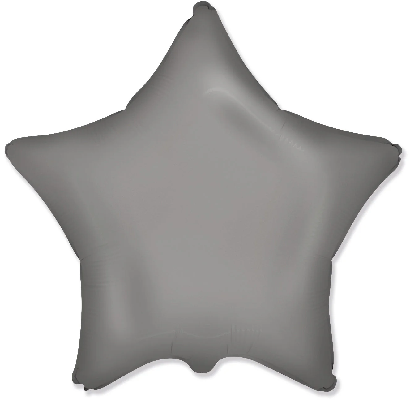 18" Star Matte Moonlight Silver Solid Color Foil Balloon Brand Flexmetal