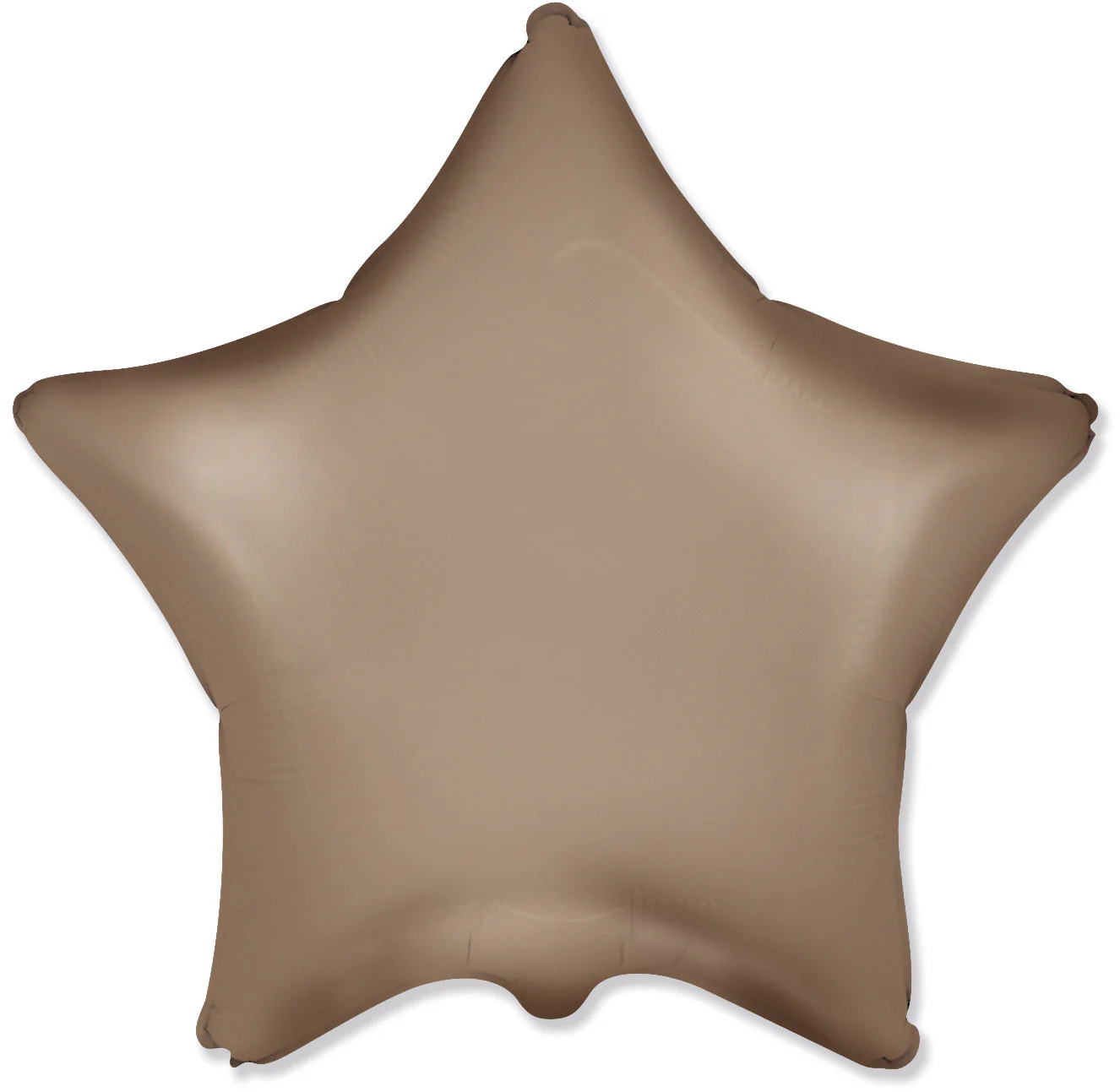 18" Star Matte Starlight Gold Solid Color Foil Balloon Brand Flexmetal