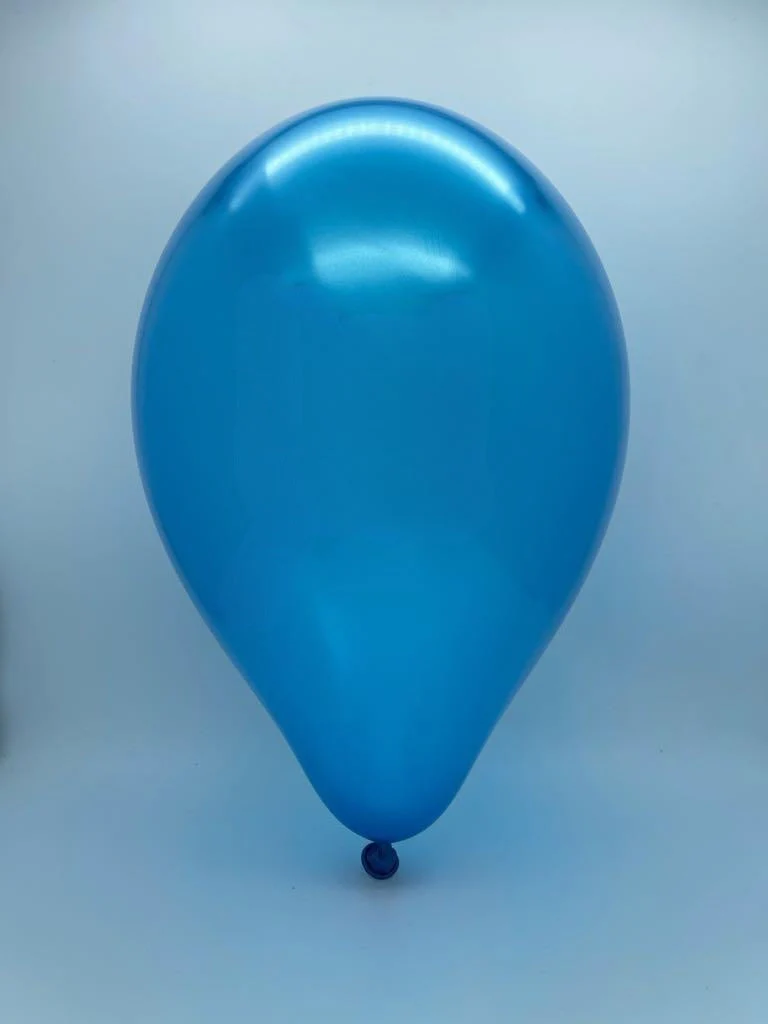 19" Gemar Latex Balloons (Bag of 25) Metallic Blue - Image 2