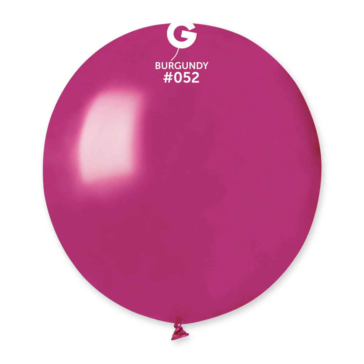 19" Gemar Latex Balloons (Bag of 25) Metallic Burgundy