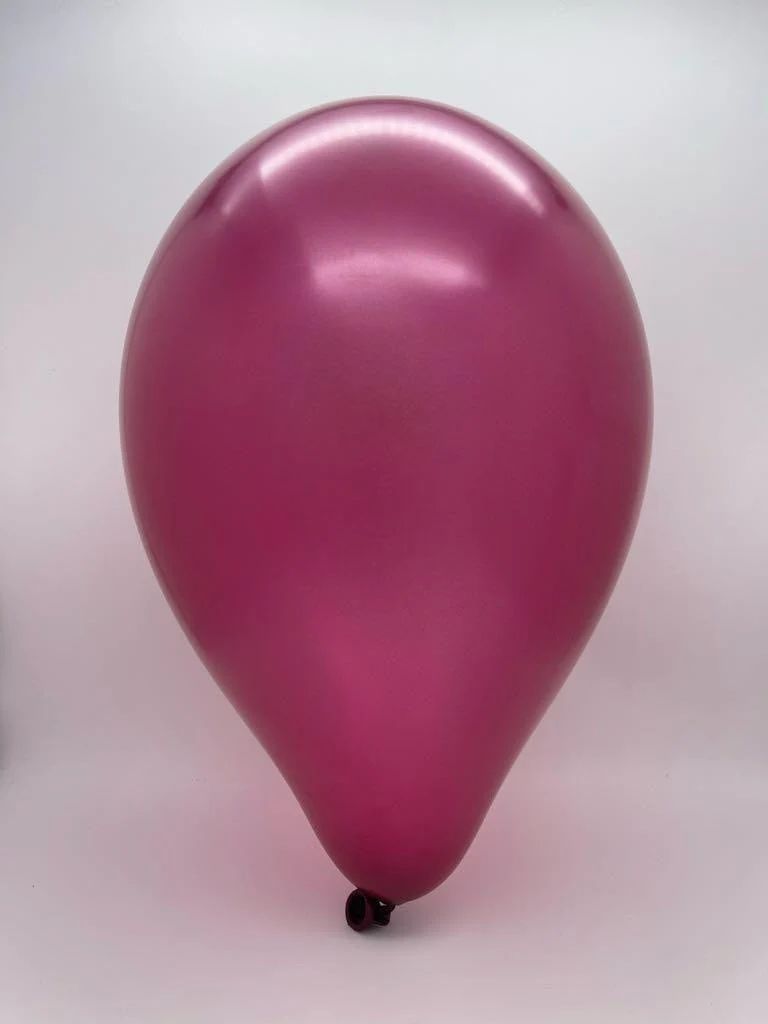 19" Gemar Latex Balloons (Bag of 25) Metallic Burgundy - Image 2