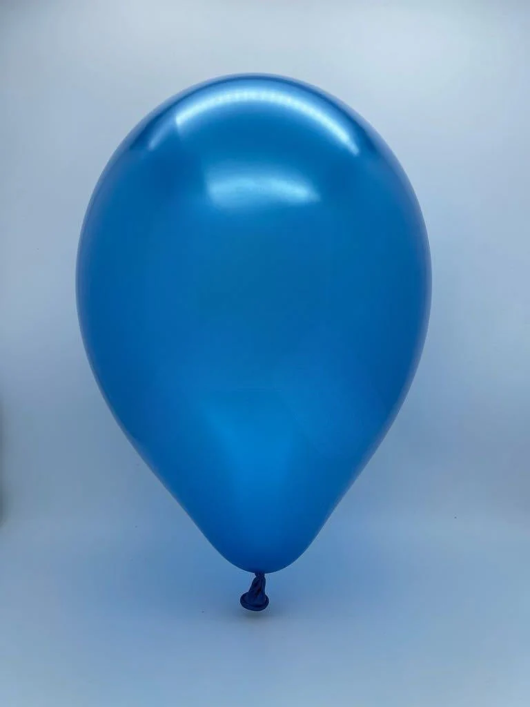 19" Gemar Latex Balloons (Bag of 25) Metallic Royal Deep Blue - Image 2