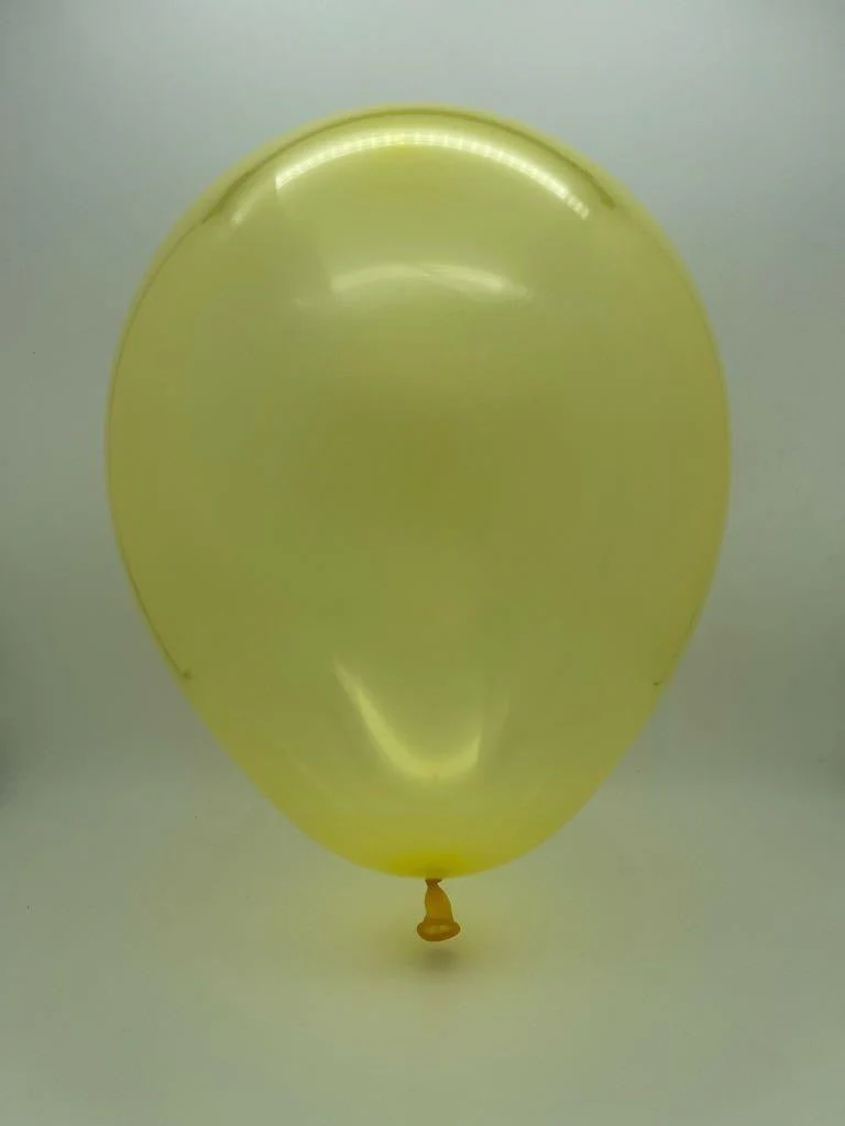 19" Gemar Latex Balloons (Bag of 25) Rainbow Pastel Crystal Yellow - Image 2
