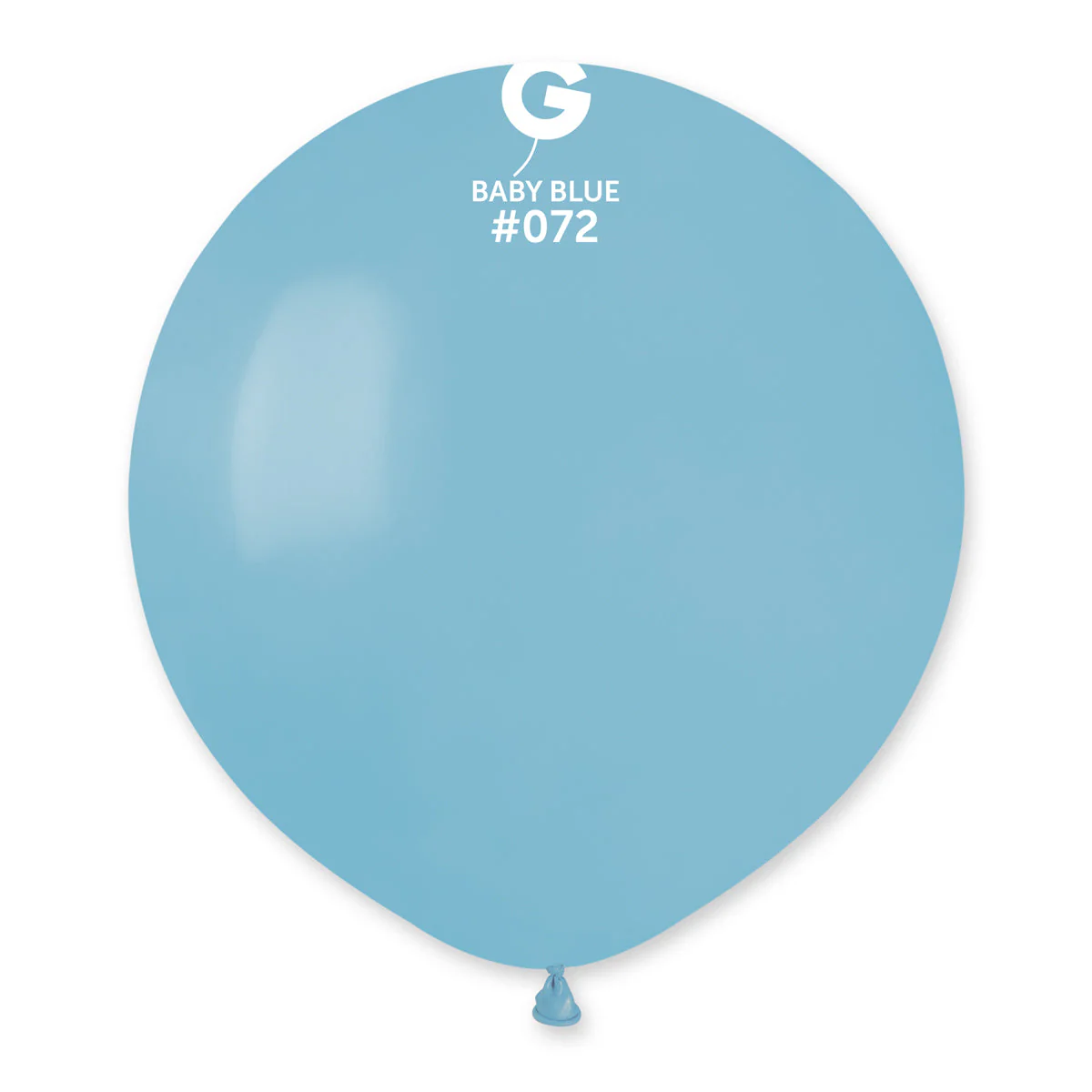 19" Gemar Latex Balloons (Bag of 25) Standard Baby Blue