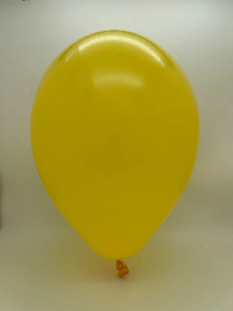 19" Gemar Latex Balloons (Bag of 25) Standard Deep Yellow - Image 2