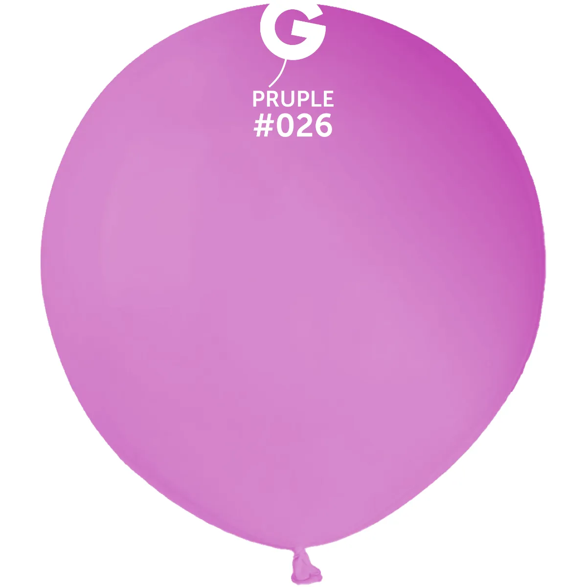 19" Gemar (25 Per Bag) Neon Purple Latex Balloons