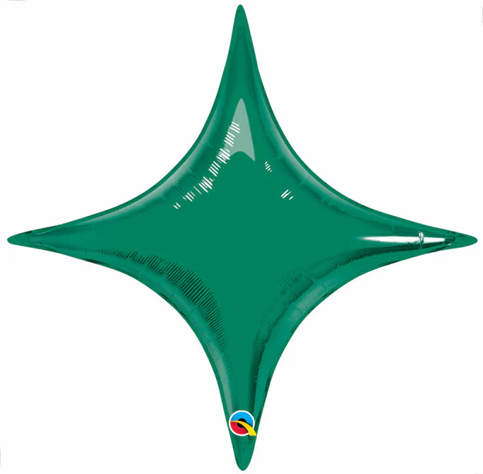 20" Airfill Only Emerald Green Starpoint Balloon