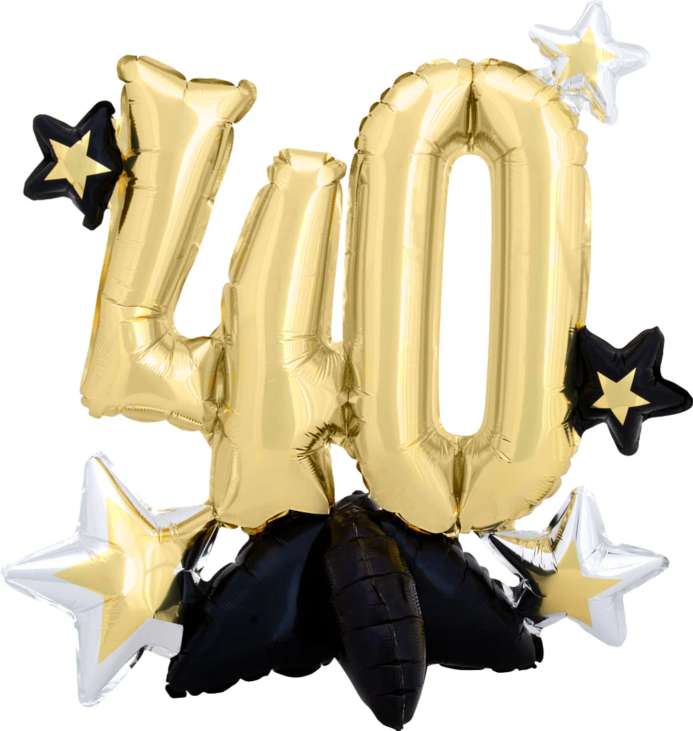 20" Multi-Balloon Celebrate 40 Foil Balloon
