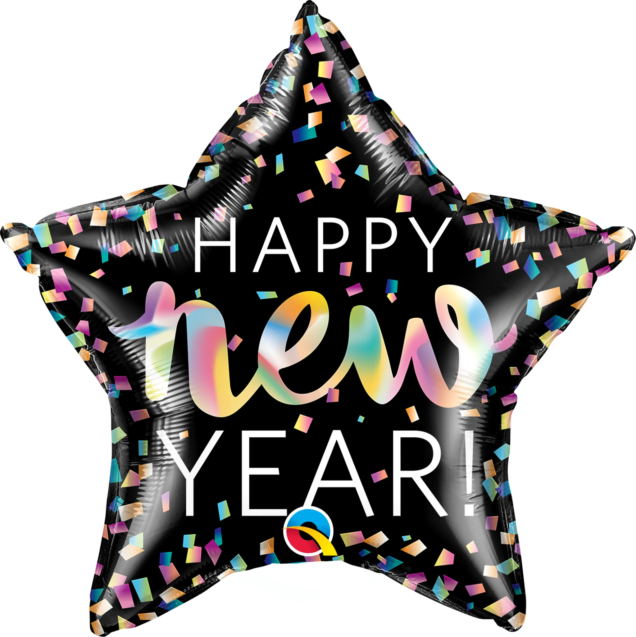 20" Star New Year Iridescent Foil Balloon