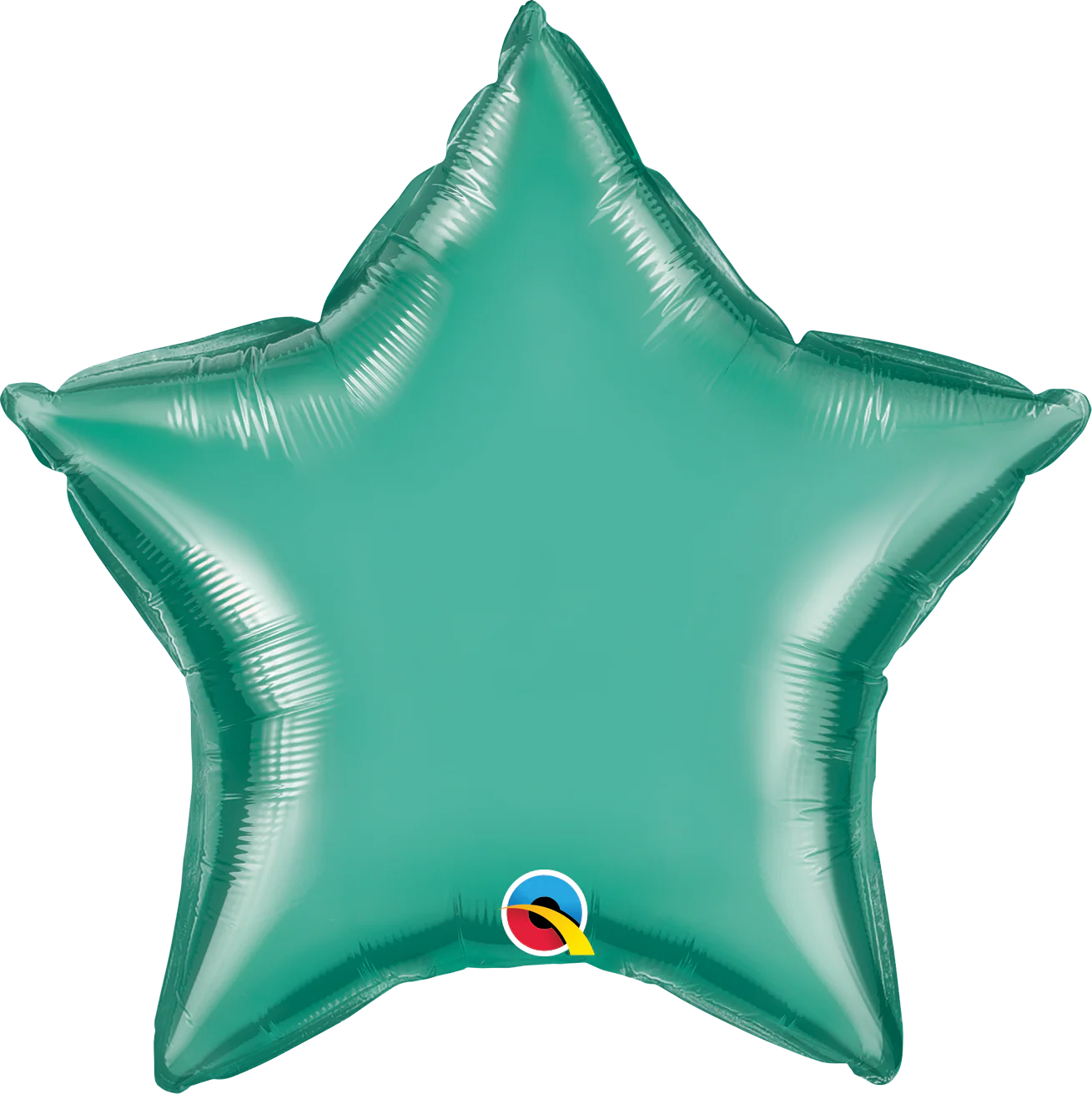 20" Star Qualatex Chrome Green Foil Balloon