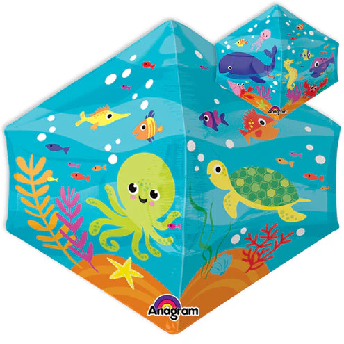 21" Anglez Jumbo Under the Sea Balloon Packaged
