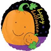 21" Happy Halloween Bright Pumpkin Balloon
