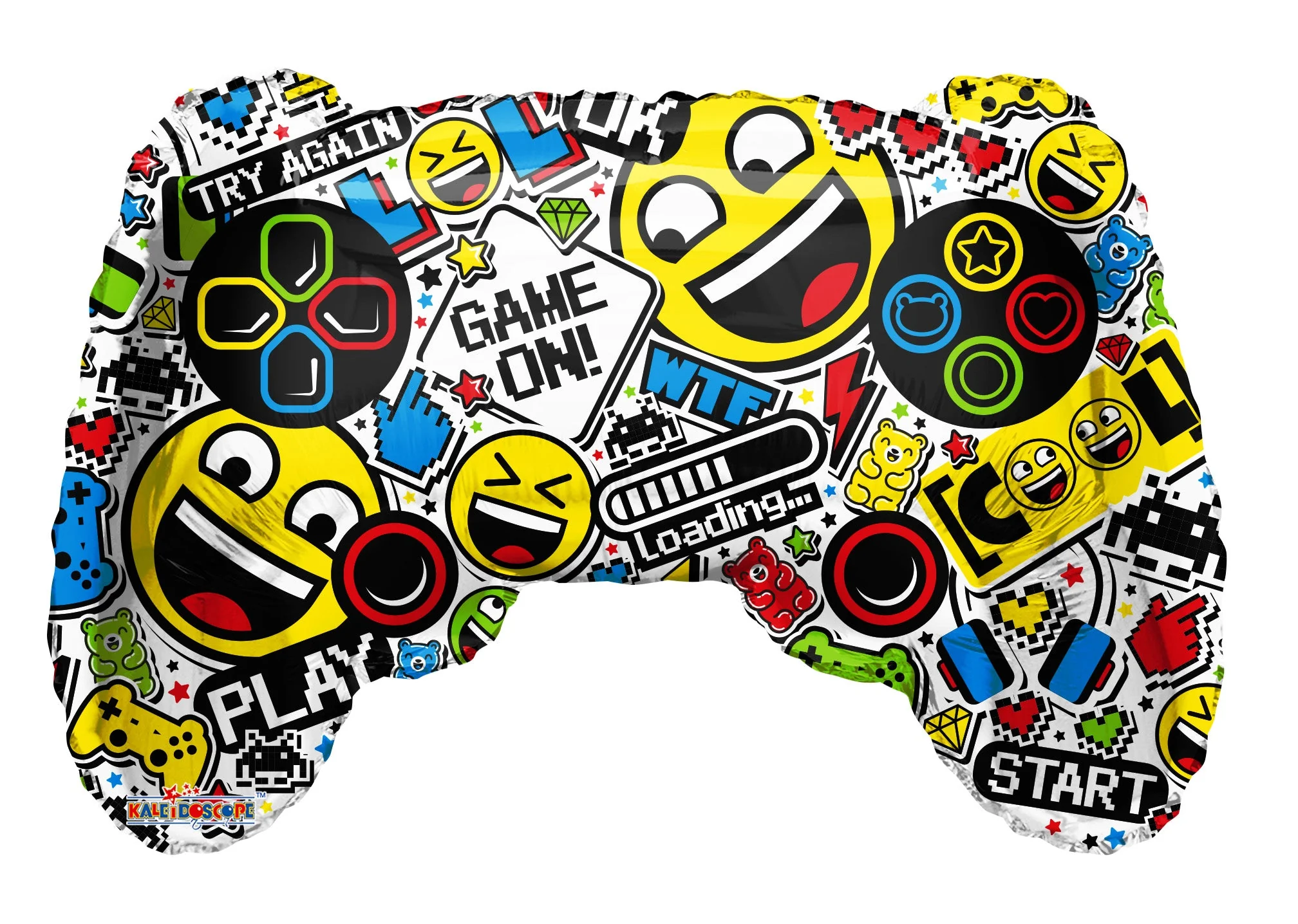 22" Crazy Control Videogramer Gellibean Balloon