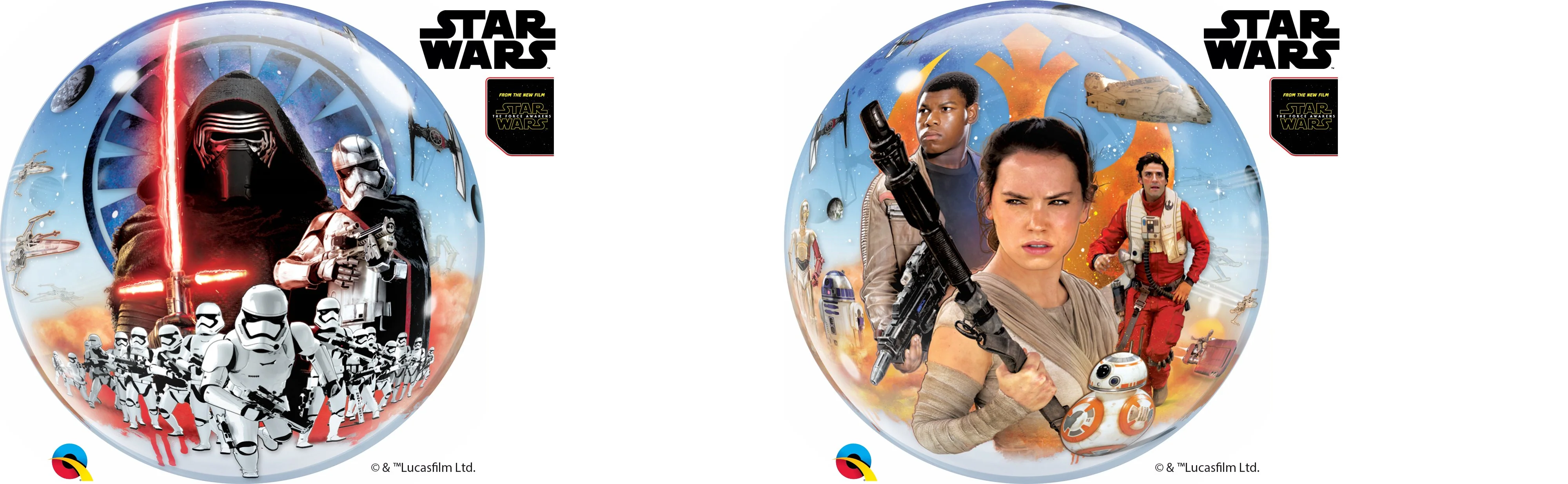 22" Single Bubble Packaged Star Wars: The Force Awakens Balloon