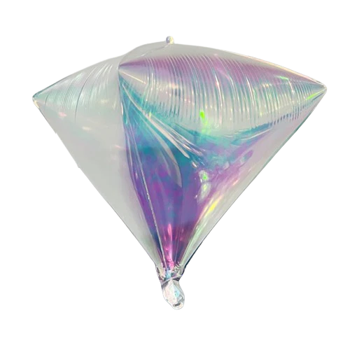 22" Airfill Decor Only Pearl Lustrous Iridescent Diamond Balloon