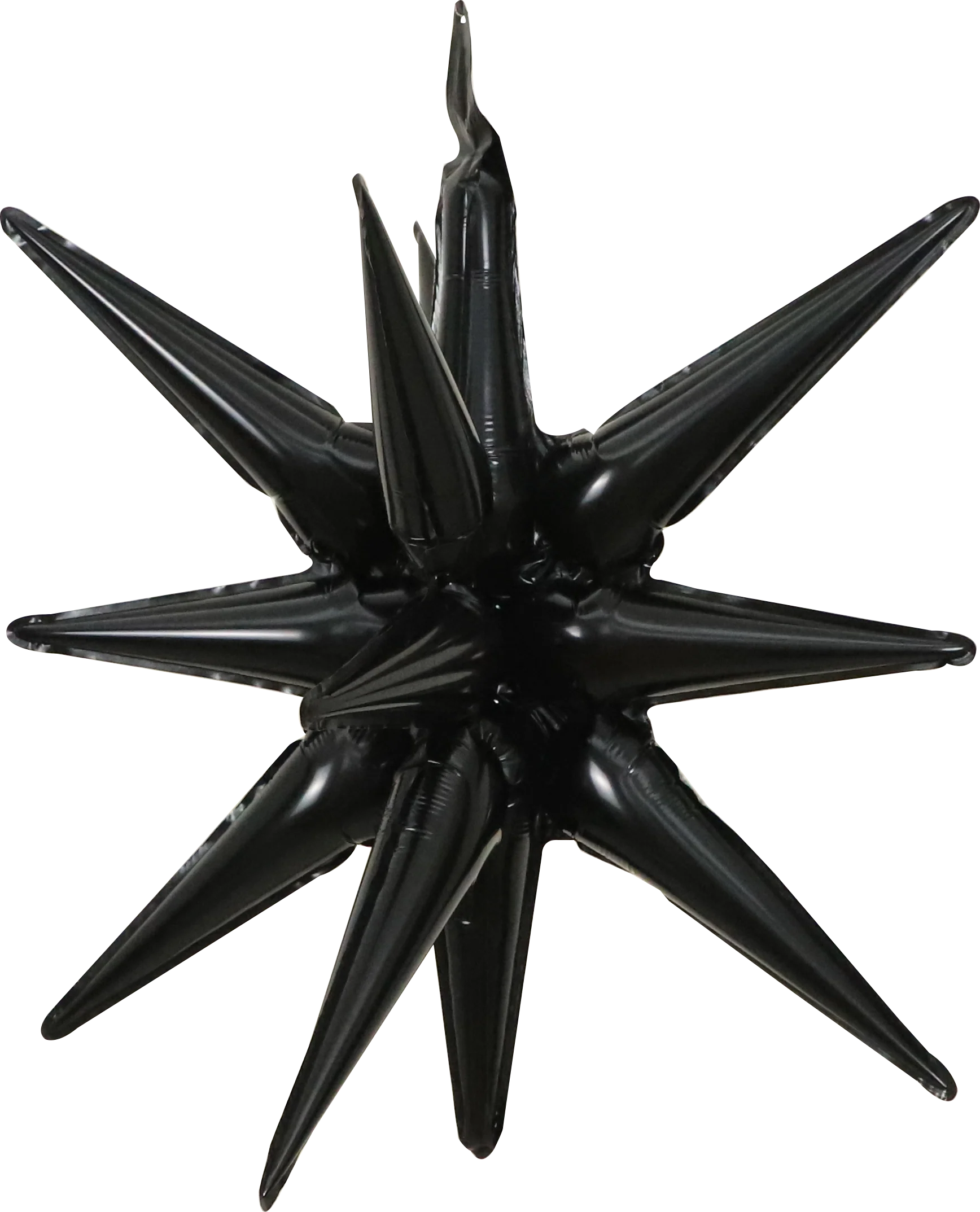 22" Airfill Only Pop Star Starburst Magic Foil Balloon (One Piece) Black