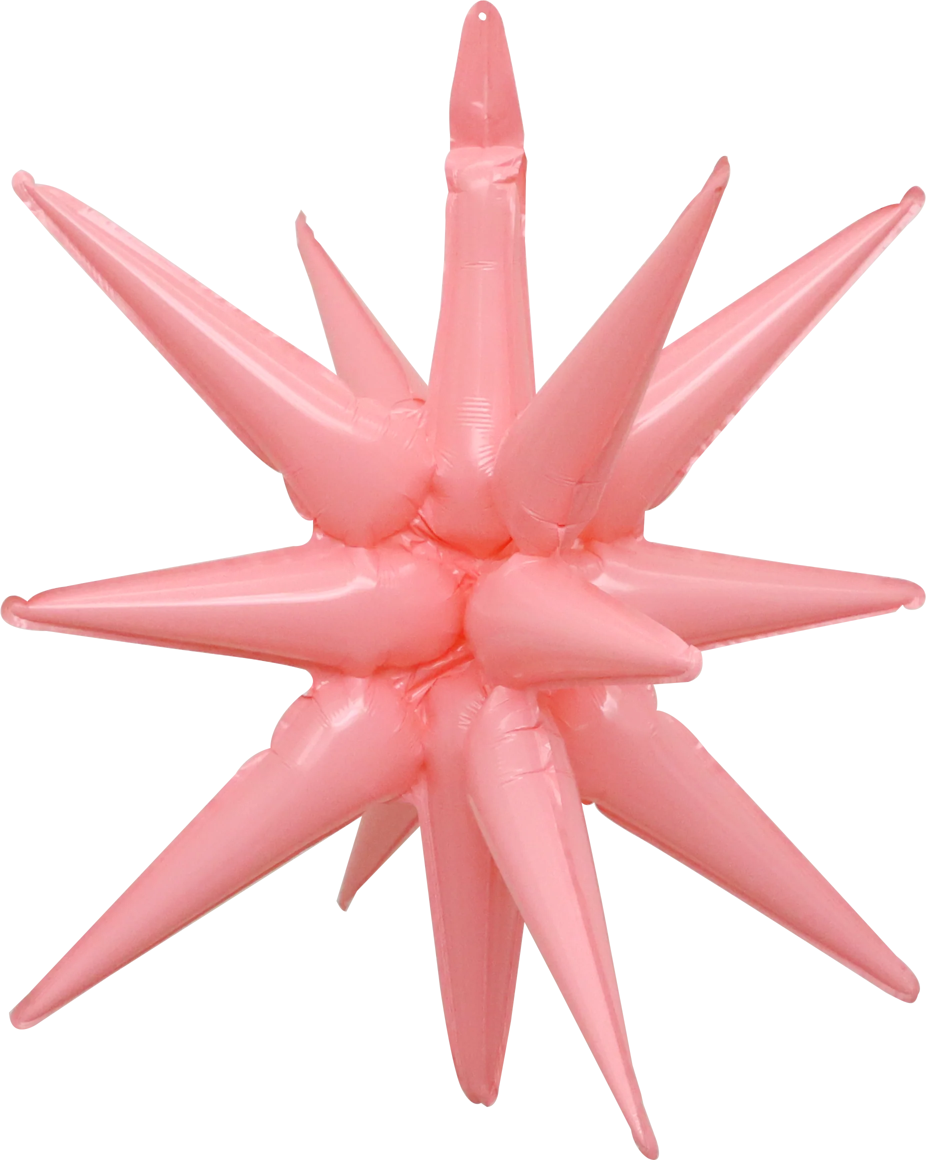 22" Airfill Only Pop Star Starburst Magic Foil Balloon (One Piece) Macaron pink