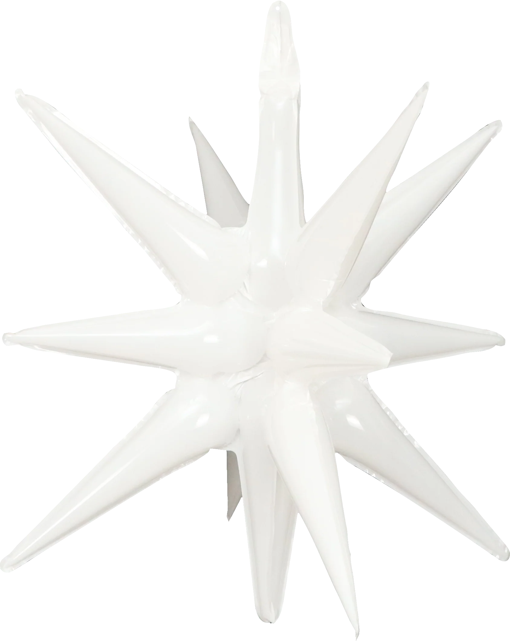 22" Airfill Only Pop Star Starburst Magic Foil Balloon (One Piece) Macaron White