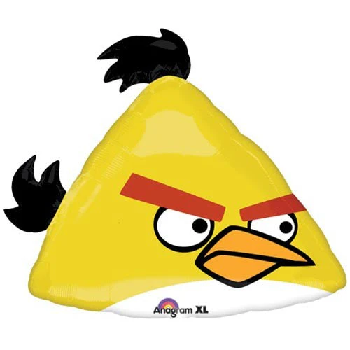23" Angry Birds Yellow Bird Shape Balloon
