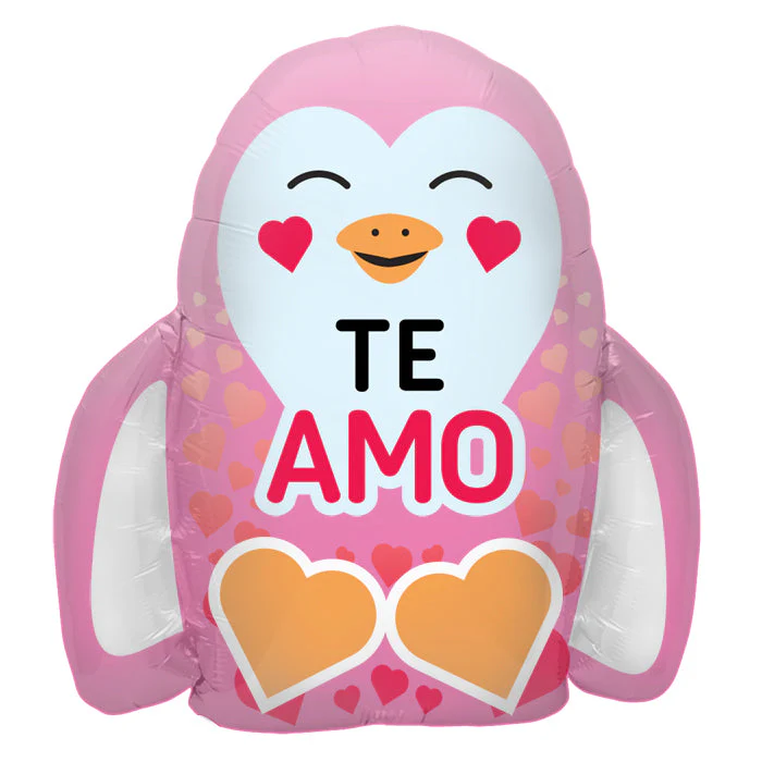 23" Foil Balloon Te Amo Penguin (Spanish)