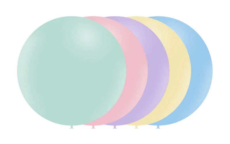 23'' Balloonia Latex Balloons Professional Line Matte Assorted (5 Per Bag) - Image 2