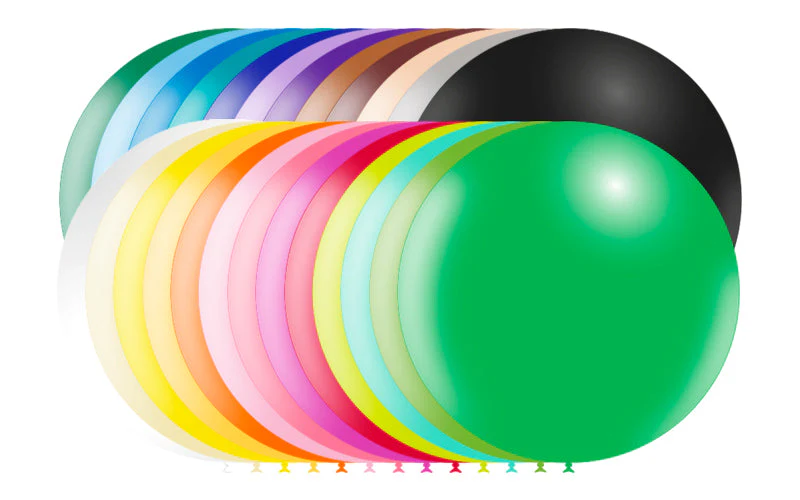 23'' Balloonia Latex Balloons Professional Line Standard Assorted (5 Per Bag) - Image 2