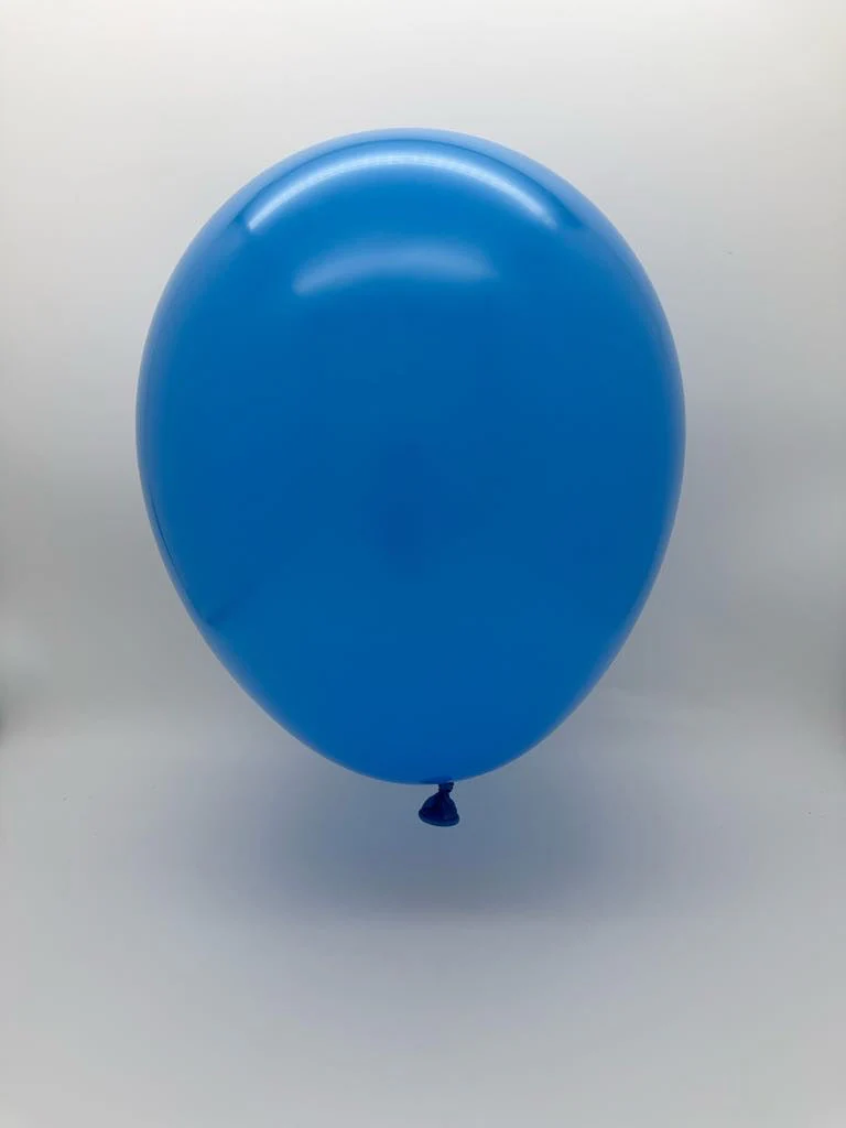 23'' Balloonia Latex Balloons Professional Line Standard Blue (5 Per Bag) - Image 2