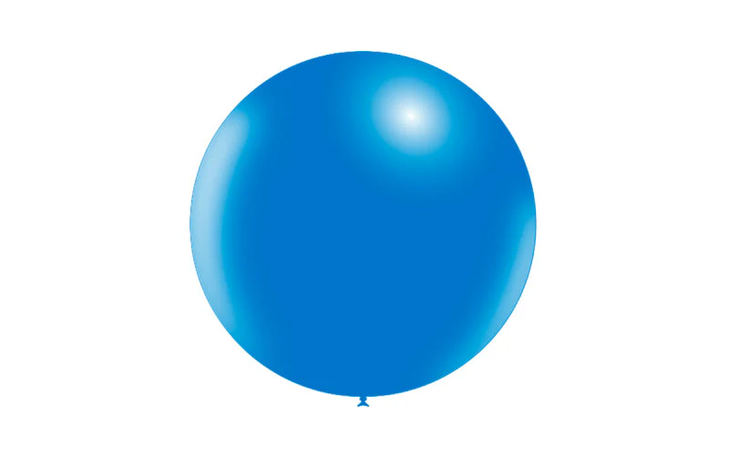 23'' Balloonia Latex Balloons Professional Line Standard Blue (5 Per Bag) - Image 3