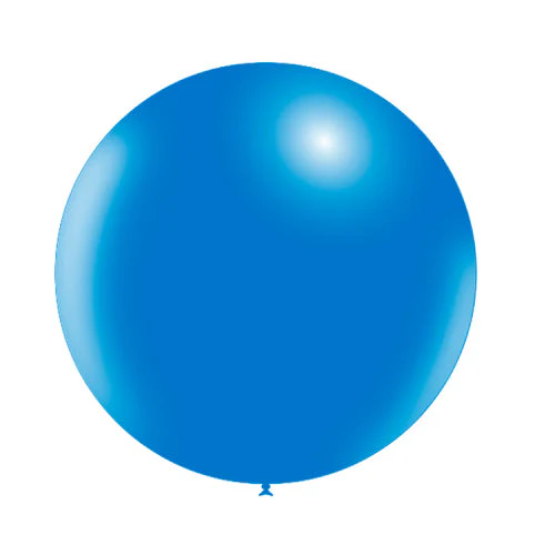 23'' Balloonia Latex Balloons Professional Line Standard Blue (5 Per Bag) - Image 4