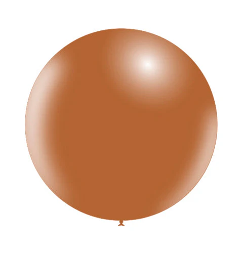 23'' Balloonia Latex Balloons Professional Line Standard Brown (5 Per Bag)