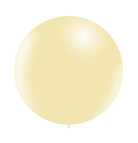 23'' Balloonia Latex Balloons Professional Line Standard Ivory (5 Per Bag)