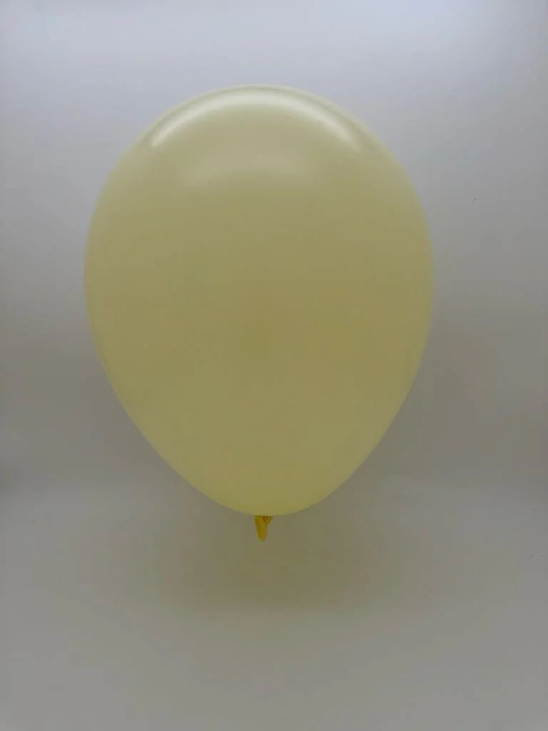 23'' Balloonia Latex Balloons Professional Line Standard Ivory (5 Per Bag) - Image 2