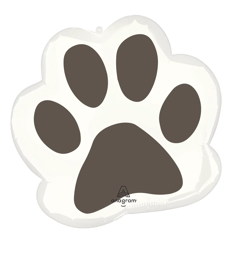 23" Jumbo Pawsome Party Paw Print Foil Balloon